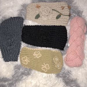 Knitted headband bundle of 5(only pink one is H&M)